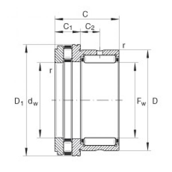 C2 INA NKXR25 complex bearings #1 image